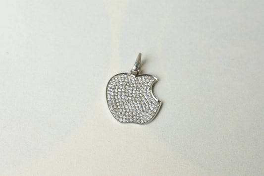 14K gold pendant with moonstone disc and trillion peridot accent