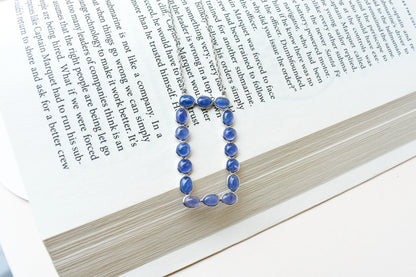 Tanzanite Cluster Necklace in 925 Silver | Multi-Stone Pendant