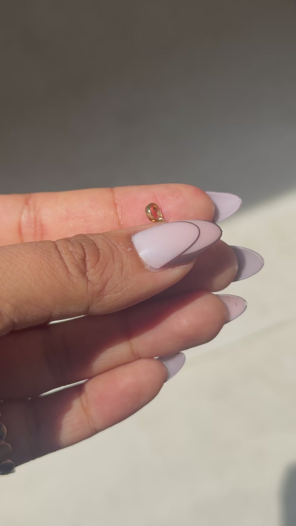 Lab-Grown Diamond Initial Pendant Letter H in 18K Gold - process video
